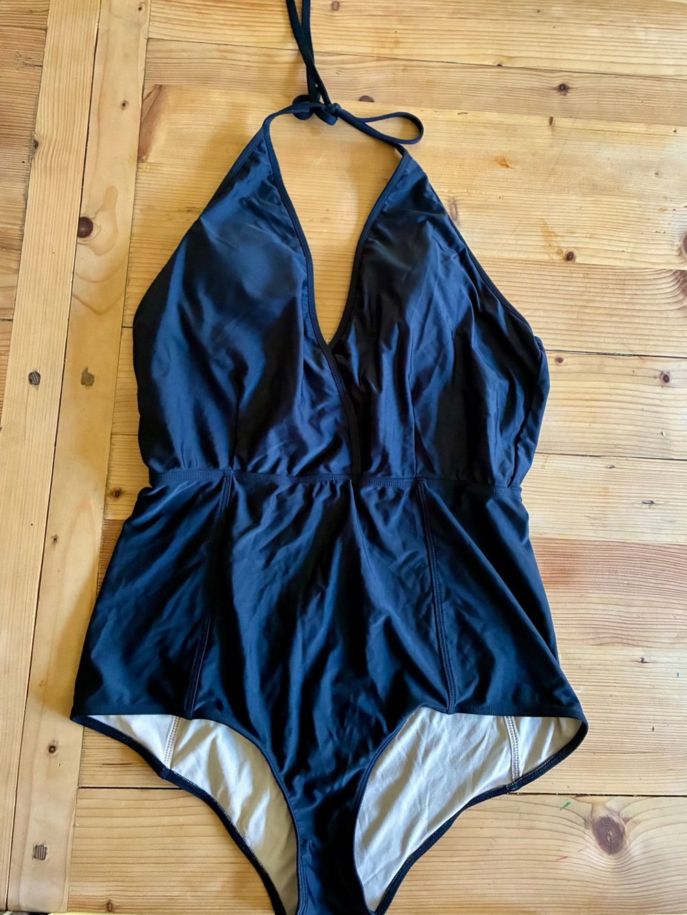 Kortni Jeane one-piece halter top bathing suit